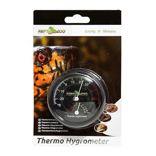 REPTI ZOO Reptile Terrarium Thermometer Hygrometer Dual Gauges Pet Rearing Box Reptile Thermometer and Humidity Gauge - Image 5