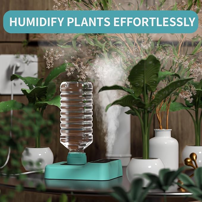 Travel Humidifier, Portable Small Humidifier for Plants, Bedroom, Office, Hotel or Car, 5000mAh Battery Operated Mini Cool Mist Humidifiers, Quiet 23dB, Auto-off, Night Light & BPA-Free, Green - Image 3
