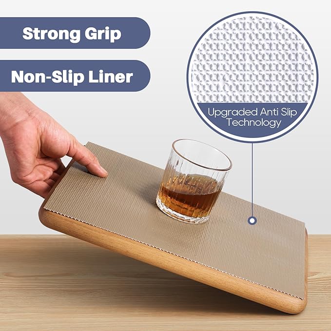 Drawer Liner, Shelf Liners for Kitchen Cabinet Waterproof & Oil-Proof Cupboard Liner Non-Slip Drawer Mat PVC Material Non Adhesive Kitchen Liner for Countertop Beige 23.6 x 78.7 Inches - Image 4