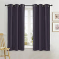 NICETOWN Blackout Curtain Blind for Bedroom, Single Panel, W42 x L54 inches, Greyish Purple, Thermal Insulated Grommet Blackout Room Darkening Drape/Drapery by NICETOWN