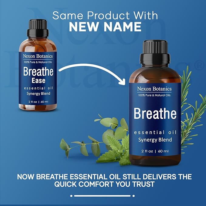 Breathe Essential Oil Blend 60 ml - Breath Sinus Relief with Menthol Oils - for Humidifiers, Diffusers, and Aromatherapy - Nexon Botanics - Image 4