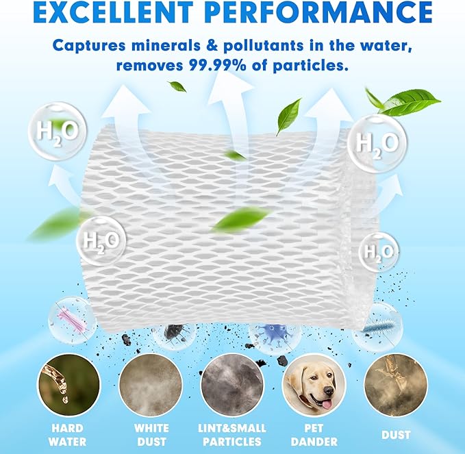 4 Pack Humidifier Wicking Replacement Filter Compatible with Canopy Bedside and Nursery Humidifier, Wood Pulp & Paper Filter - Image 6