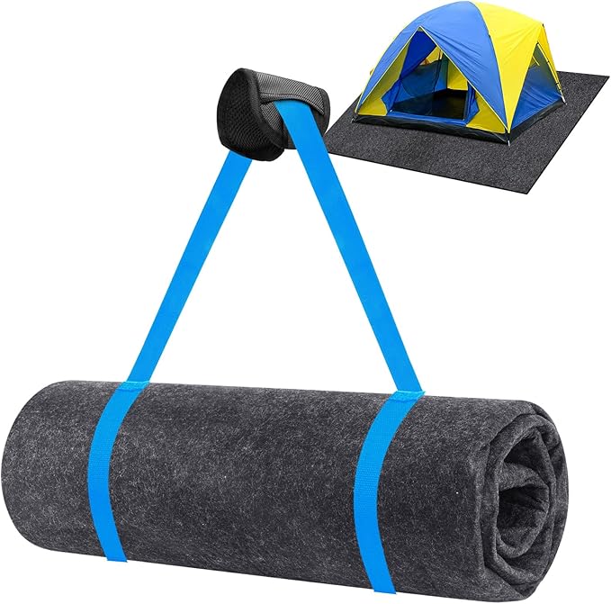 Camping Tent Carpet Mat 6.5x5 Ft Waterproof Rug Liner - Portable Under Tent Mat to Keep Floor Dry Blanket, Moisture Barrier for Camping Gear, Outdoor Picnic Supplies by HolyMaji