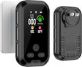 4IN1 Plug in Smoke & Carbon Monoxide Detector Combination Builti-in 2000 mAh Backup Battery HD Screen [Smoke CO Temp Humidity Sensor] Alarm for Home Travel Hotel Indoor (Black) by HAKINAKU