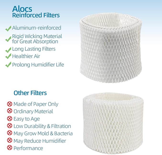 HC888 Humidifier Wicking Filter C Replacement for Honeywell HCM-890 HEV-320, Walgreens HC-888 HC-888N HCM-890 HEV-320 Series & Duracraft D88 DCM-200 DH-890 Cool Mist Humidifier Filters - Image 3