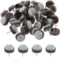 PATIKIL 20 mm Nail-on Felt Pads, 72 Pcs Round Felt Furniture Sliders Pads Heavy Duty Floor Protectors for Wooden Chair Sofa Cabinet Table Leg Feet Hardwood Floors, Brown by PATIKIL