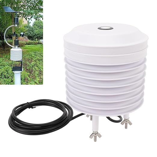 Pssopp Weather Sensor Louver Box, Wall Mounted Outdoor Sensor Protection Temperature and Humidity Transmitter for Environmental Monitoring (YGC-BYX-M-KV-A2) - Image 2