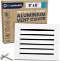 8x6 Inch (Duct Opening) Air Return Vent Cover Decorative – Premium Aluminum AC Vent Cover for Ceiling & Wall, Rustproof Grille, Ideal for Home HVAC Grille, Durable & Easy to Install by ACLAMINAIRE by LAMINAIRE