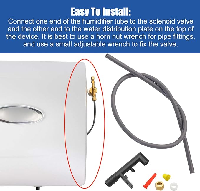 4079 Humidifier Feed Tube Assembly Kit with Nozzle, Sleeve Nut, Orifice, Strainer for 500 Series Compatible with Humidifier 110, 220, 500, 500A, 500M, 550, 550A, 558 - Image 5