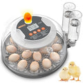 18 Egg Automatic Egg Incubator for Hatching Eggs, Chicken Egg Incubator with Auto Egg Turning, Humidity & Temperature Control, Hatch Day Counter, Egg Candler, 2 Egg Trays & External Water Bottles by Innvello