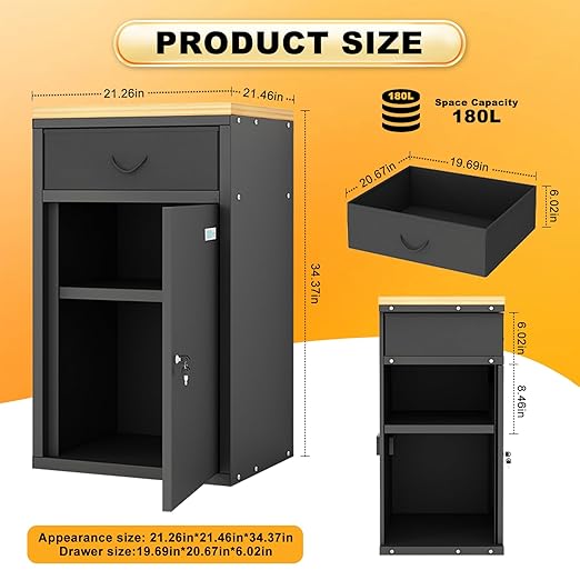 Dual-Door Dry Cabinet Holds 40 Rolls for 3D Printers, 180L Dehumidifying Filament Storage Cabinet, Industrial-Grade Organizer for PLA/ABS/TPU/Nylon, with Stand & Airtight Humidity Control - Image 2