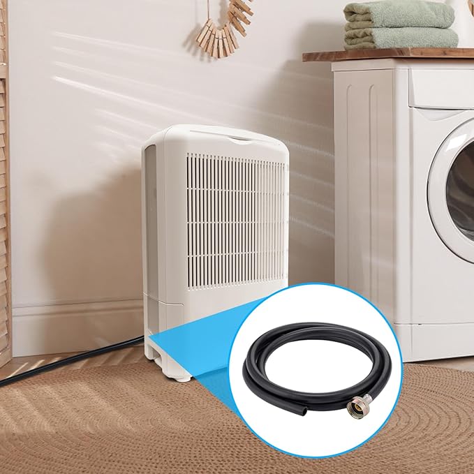 Leakproof Dehumidifier Drain Hose 3/4" FHT - 6.6 FT Thickened Dehumidifier Hose with Rustproof Durable Connector, No Kink and Easily Coilable, Fits for Most of Dehumidifiers - Image 5