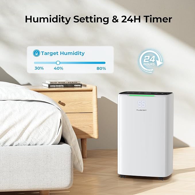 5000 Sq. Ft Dehumidifier for Basement, Max 52 Pints Dehumidifiers for Home & Large Room with Drain Hose, Manual & Auto Drainage, 4 Modes, Intelligent Humidity Control, 24H Timer, Auto Defrost - Image 6