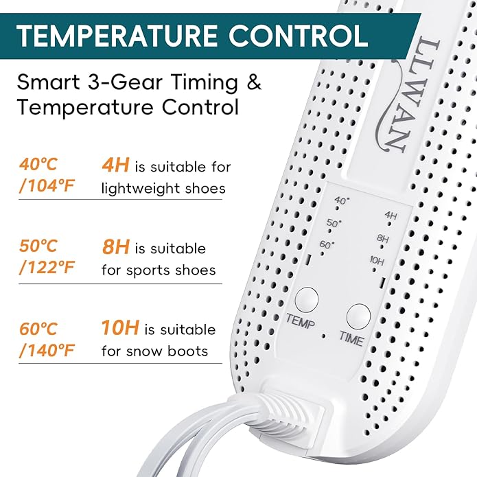 Electric Shoe Dryer, Ski Boots Dryer, Shoe & Boot Warmer for Sweaty Sneakers Trainer Shoes with 4/8/10 Hours Timer - Image 6