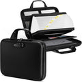 Fireproof Document Box, Hard-shell Waterproof Fire Proof Bag with Lock & File Folder, Portable Safe Organizer for Home Office Documents, Important Valuables Storage (3" Thickness) by Unknown