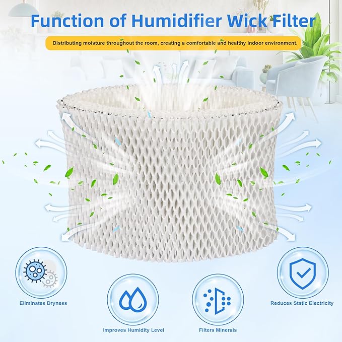 Humidifier Wick Filter PSU10E1BB, Humidifier Wicking Filter Compaitble with Pelonis Humidifier PSU10E1BB, PSU10E1WW, PSU10E2FWW and PSU10E2FBB, 2 Pcs - Image 5