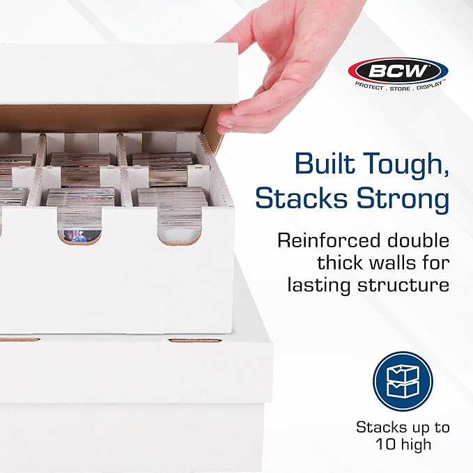BCW 6-Cell Cargo Card Storage Box 3x2-2 Pack | Holds 2100 Cards | Fits Toploaders, Magnetics, and More - Image 5