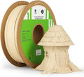 kexcelled Wood PLA Filament 1.75 mm Birch, Real Wood PLA 3D Printer Filament, Real Natural Wood Fiber, Dimensional Accuracy +/- 0.03 mm, 1 kg Spool (2.2 lbs), Ivory White by kexcelled