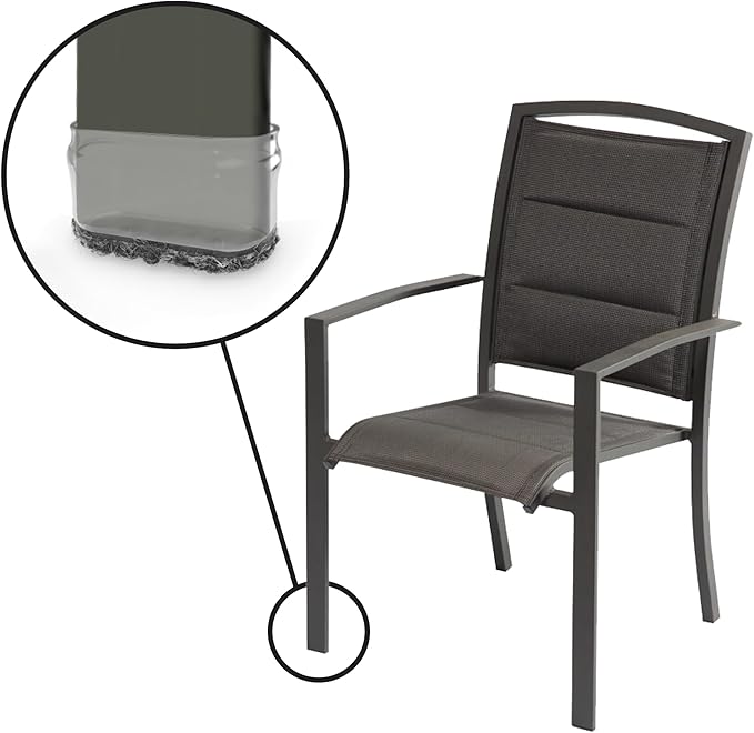 Slipstick GorillaOutdoor Berber Furniture Feet Pads with Clear Sleeve Sock (16 Pack) Weatherproof Outdoor Furniture Sliders for Medium Rectangular Legs - Image 3