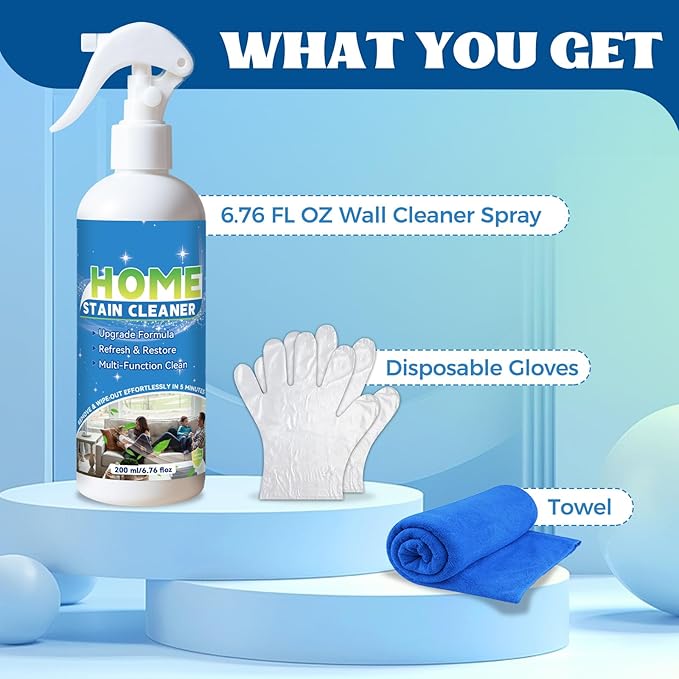 Multipurpose Wall Cleaner Spray – Mold Stain Cleaner for Home Surfaces – Bathrooms, Kitchens, Showers, Basements & Outdoor Areas – Multipurpose Remover for Dirt, Dust, Odor, Oil & Grease (6.76 Fl Oz) - Image 7
