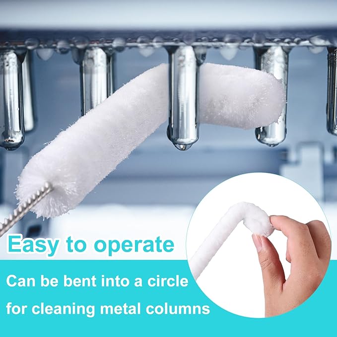 12pcs Ice Maker Cleaning Brush Set, Multifunctional Ice Machine Cleaning Tools Water Cooler Cleaner Kit Home Kitchen Utility Tools - Image 3