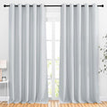NICETOWN Patio Door Curtain Vertical Blinds, Grommet Room Darkening Curtain Thermal Drape Extra Long Sound Dampening for Living Room/Bedroom (Greyish White, W66 x L102, 1 Panel) by NICETOWN