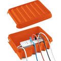SockitBox – The Original Weatherproof Connection Box – Indoor & Outdoor Electrical Power Cord Enclosure for Timers, Extension Cables, Transformers, Power Strips, Lights, Tools & More – Medium – Orange by SockitBox