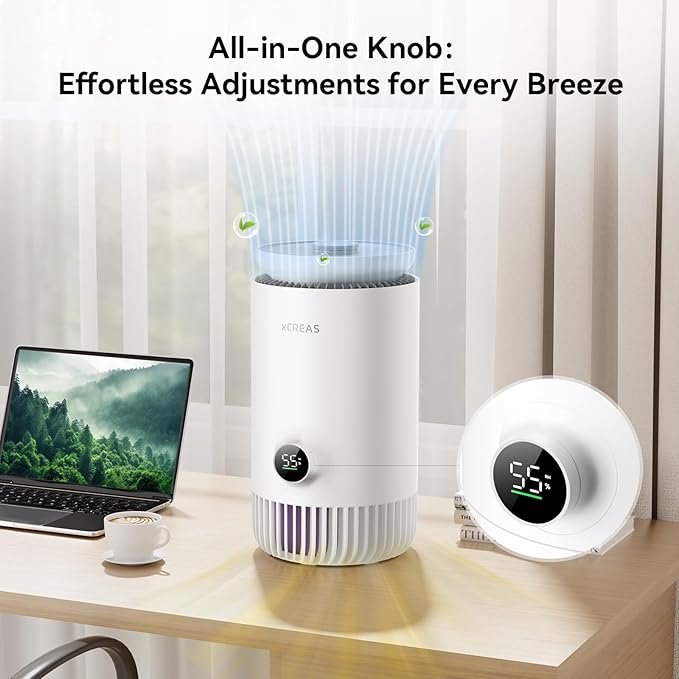 Enhanced Humidifier and Air Purifier in One, 0.8 Gal Top-Fill Tank, 23dB Ultra-Quiet Mist-Free Design (2-in-1 Air Purifier & Humidifier) - Image 7