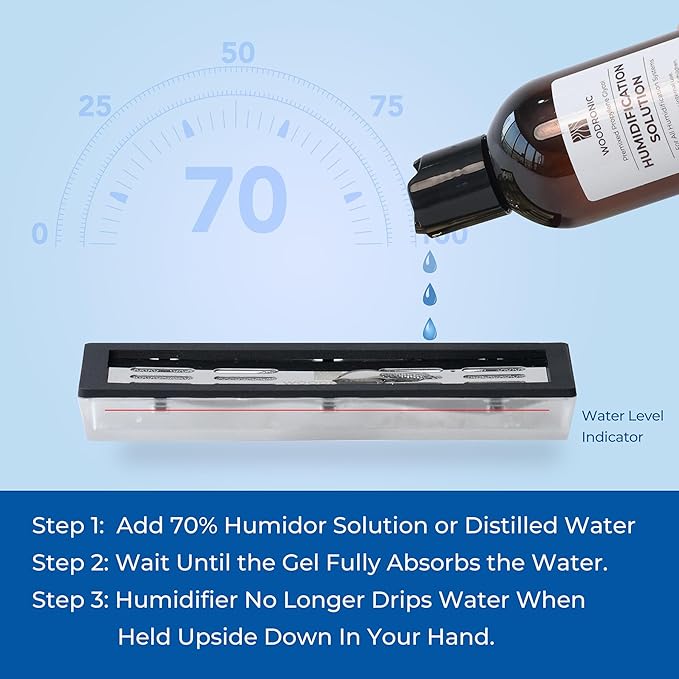 Woodronic Humidor Humidifiers, Crystal Gel Humidifier for Cigar Humidors and Cabinets, Humidor Solution for Humidity Control, Set of 2 - Image 3