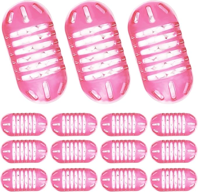 15 Pack Universal Humidifier Cleaner, Demineralization Cartridge for Humidifier Compatible with All Humidifiers and Fish Tanks Cleaning Ball, Purifies Water, Reduce Scale and White Dust, Pink by Cleangela