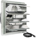 KEN BROWN 18 Inch Shutter Exhaust Fan, Gable Vent Fan, Wall Mount Ventilation, High Speed 2600 CFM, Automatic Aluminum Blades, for Garages, Shop, Greenhouse, Attic, with Power Cord by KENBROWN