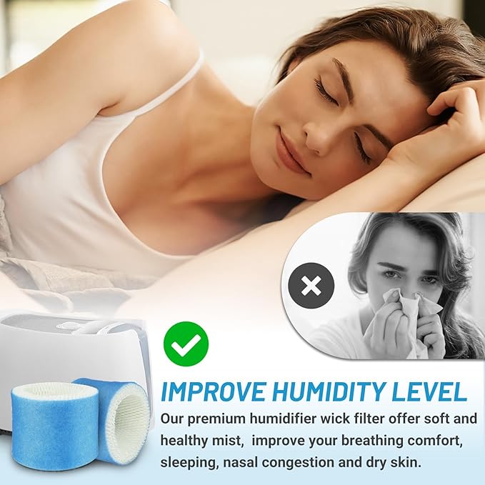 Lemige 6 Pack Upgraded HAC-504 Humidifier Filters for Honeywell Humidifier HAC-504, HAC-504AW, HAC504V1, HCM350, HCM-350W, HCM-300T, HCM-315T, HCM-600, HCM-710, Replacement Filter A - Image 6