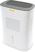 Crane Compact Dehumidifier for 300 Sq Ft Rooms, 0.5 Gallon Tank, For Basements, Bedrooms, Offices, Portable Dehumidifier, Auto Shut-Off, Whisper Quiet by Crane