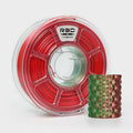 R3D Dual Color Silk PLA Filament, Co-Extrusion 3D Printer Filament 1.75mm, 30-370 mm/s High Speed PLA, Dimensional Accuracy +/- 0.02 mm, 1KG Plastic Spool (Silk Red-Green) by R3D