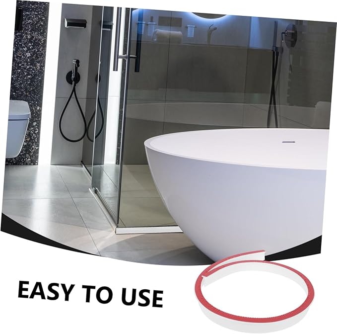 Bathroom Strip Shower Drain Accessories Toilet Sealing Strip Curved Water Retaining Bar for Home - Image 9