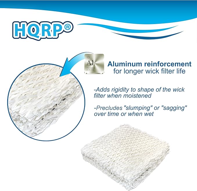 HQRP Wick Filter (4-Pack) for Sears Kenmore 14803, 14804, 14103, 14104, 14113, 14114, 14121, 14122 Humidifiers - Image 4
