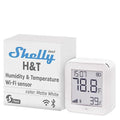 Shelly H&T Gen3 White | Wi-Fi & Bluetooth Smart Temperature & Humidity Sensor with Remote App Control | Smart Scenes | LCD Display by Shelly