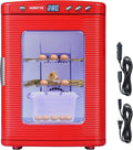 RYFT Incubators for Hatching Eggs, 25L Portable Reptile Scientific Lab Incubator with 5°C-60°C, 12V/110V Heating and Cooling for Small Reptiles (Red) by RYFT