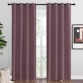 NICETOWN Dry Rose Blackout Curtains 86" Long for Office, Dining Room, 55" Wide, 2 Pieces, Guest Room, Sound Reducing Heat and Cold Block Curtain Panels for Modern Decorative by NICETOWN
