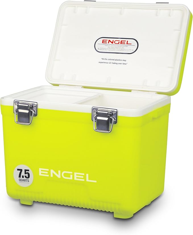 Engel UC7 7.5qt Leak-Proof, Air Tight, Drybox Cooler and Small Hard Shell Lunchbox for Men and Women by ENGEL