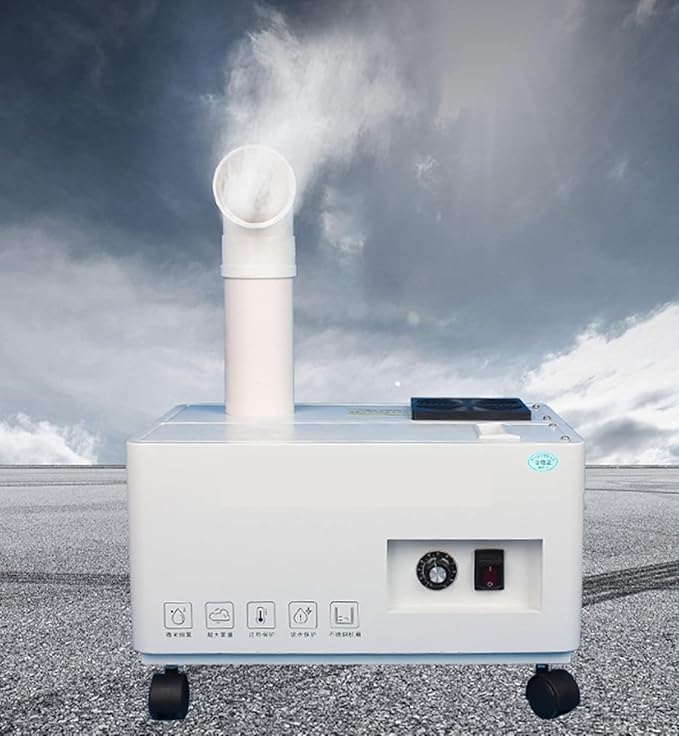 Industrial Humidifier 5000ml/h Mist Output for Large Spaces - Commercial Use in Factory, Workshop - Automatic Water Filling, Stainless Steel Shell, 110V by YMJOINMX