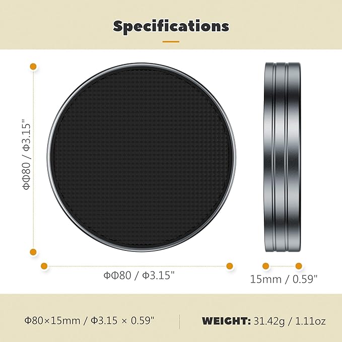 Metallic-Like Lens Cap for Fujifilm Insta Mini 41,Aluminum Anti-Dust Anti-Scratches Lightweight Camera Lens Cover with Soft EVA Interior, Accessories for Fuji Mini 41 Lens Protection Cover - Image 6