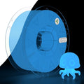 Creality 3D Luminous PLA Printer Filament, 1.75mm Glow in The Dark Shiny Firefly Blue PLA Filament for 3D Printing, Best with UV Lamps, 1kg Spool (2.2lbs), Blue by Creality