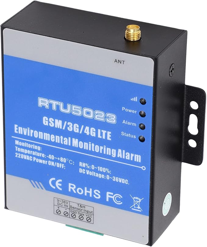 RTU5023 Wireless Temperature Humidity GSM Alarm Monitor with SMS Alerts for Power Outage and Environmental Monitoring AC 100‑240V, for Home Office Hotle - Image 9