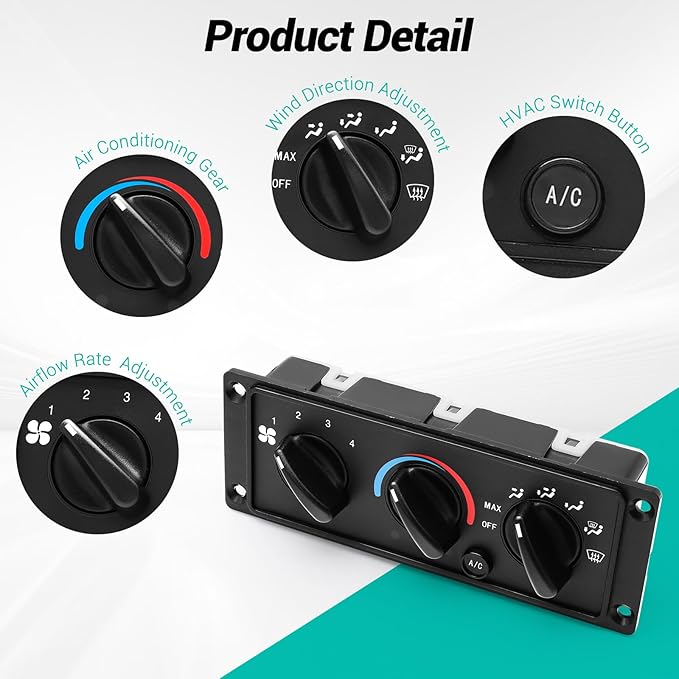 3518702C93 AC Climate Control Module Compatible with 2000-2017 International 5500i 5600i 5900i 9100 9200 9400 9900/2011-2020 CAT CT660/2017-2021 International HX515 HX520 HX615 HX620 HVAC Panel Unit - Image 6