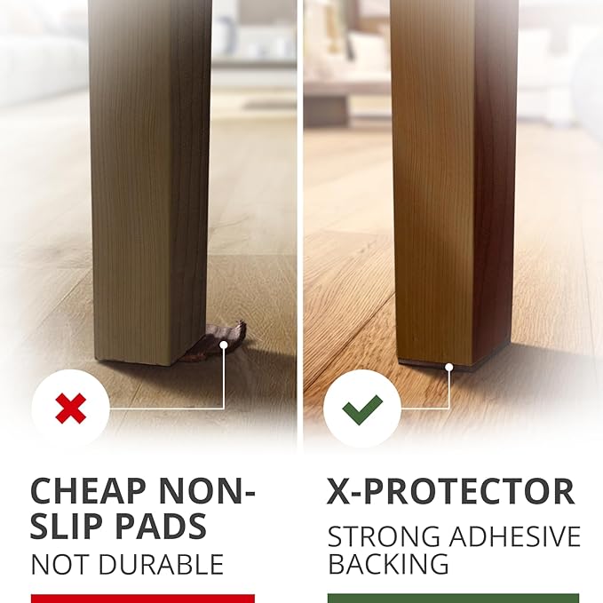 X-PROTECTOR Non Slip Furniture Pads – 12 Premium Furniture Grippers 3"! Best SelfAdhesive Rubber Feet Furniture Feet – Ideal Non Skid Furniture Pad Floor Protectors – Keep Furniture in Place! - Image 4