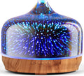 Porseme 500ml Essential Oil Diffuser 3D Glass Aromatherapy Ultrasonic Humidifier - Auto Shut-Off, BPA Free for Home Hotel Yoga Gift by Porseme
