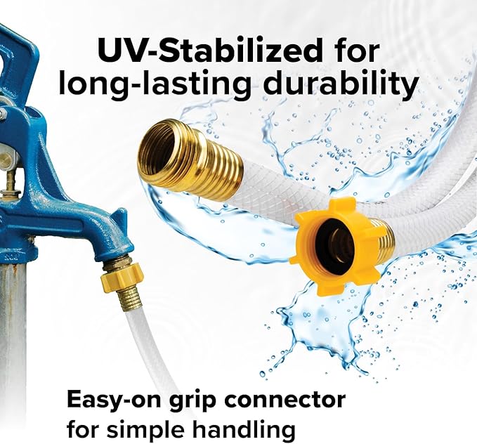 Camco TastePURE 25-Ft - RV Drinking Water Hose - Contains No Lead, No BPA & No Phthalate - Features Reinforced Design & Crafted of PVC - 1/2” Inside Diameter, Made in the USA (22735) - Image 5