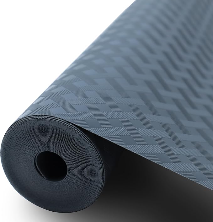 Non-Slip Shelf Liner, for Kitchen Cabinets, Washable Oil-Proof & Waterproof Drawer Mats for Refrigerators, Shelves & Desks, Non-Adhesive EVA Material by Unknown