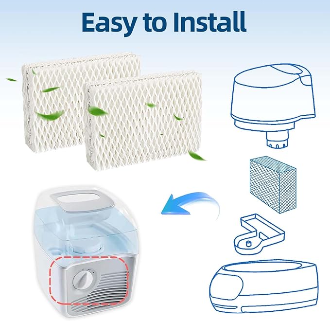 6 Pack WF813 Humidifier Filters Replacement for Equate Eqwf813 Eq-2119-Ul, Relion RCM-832 RCM-832N, ProCare PCCM-832N Cool Mist Humidifier Replacement Filter with 2 Pack Humidifier Tank Cleaners - Image 7
